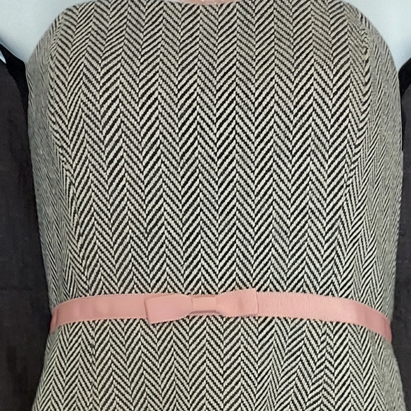 J Crew Chevron Wool Strapless Dress - Picture 2 of 5